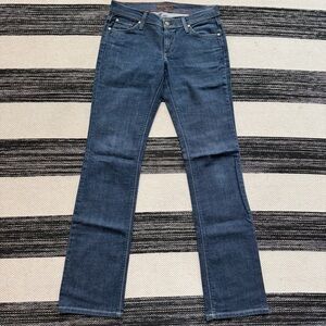 James Cured Women's Straight Leg Dark Blue Denim Size 28